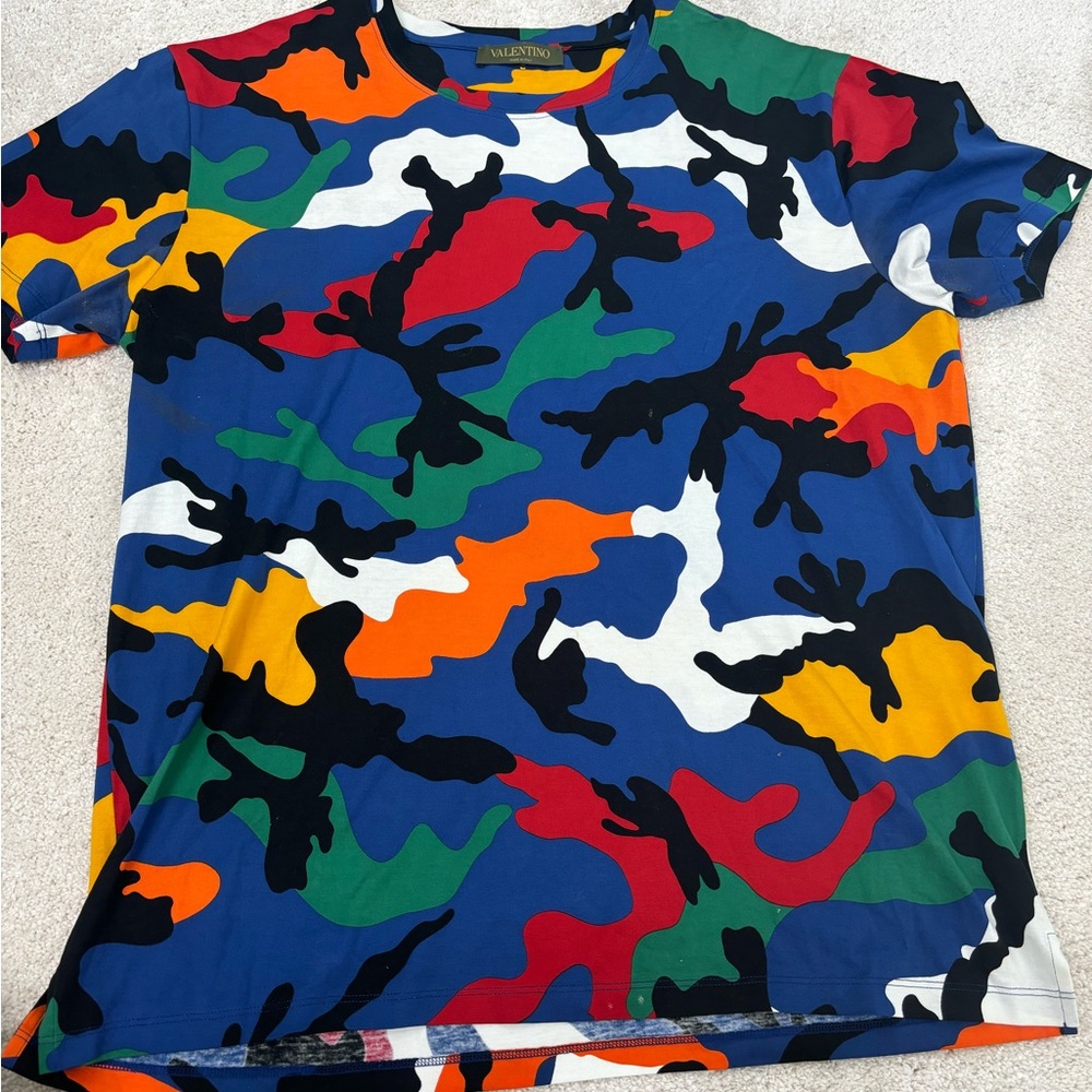 Men’s Camo Valentino shirt